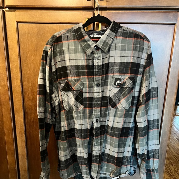 Middle of beyond Pet Sematary long sleeve flannel - Picture 1 of 3